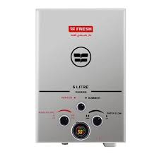 سخان مياه غاز فريش 6 لتر فضي Gas6LS.