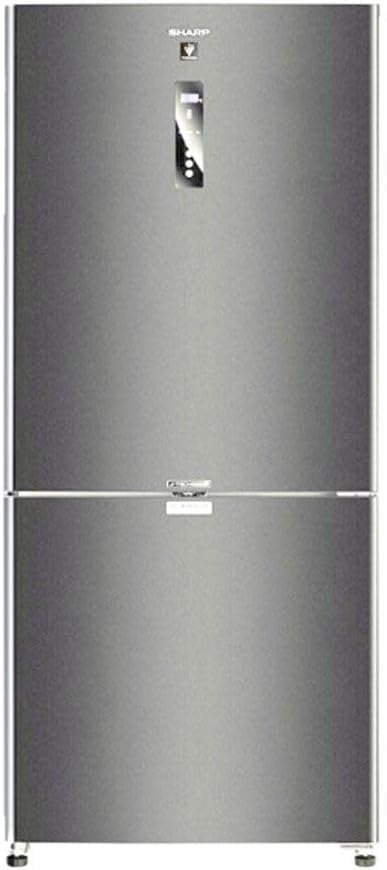 SHARP Fridge Inverter Digital, Bottom Freezer, 558 Liter, Dark Stainless SJ-PV73K-DST