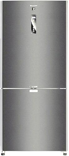 SHARP Fridge Inverter Digital, Bottom Freezer, 558 Liter, Dark Stainless SJ-PV73K-DST