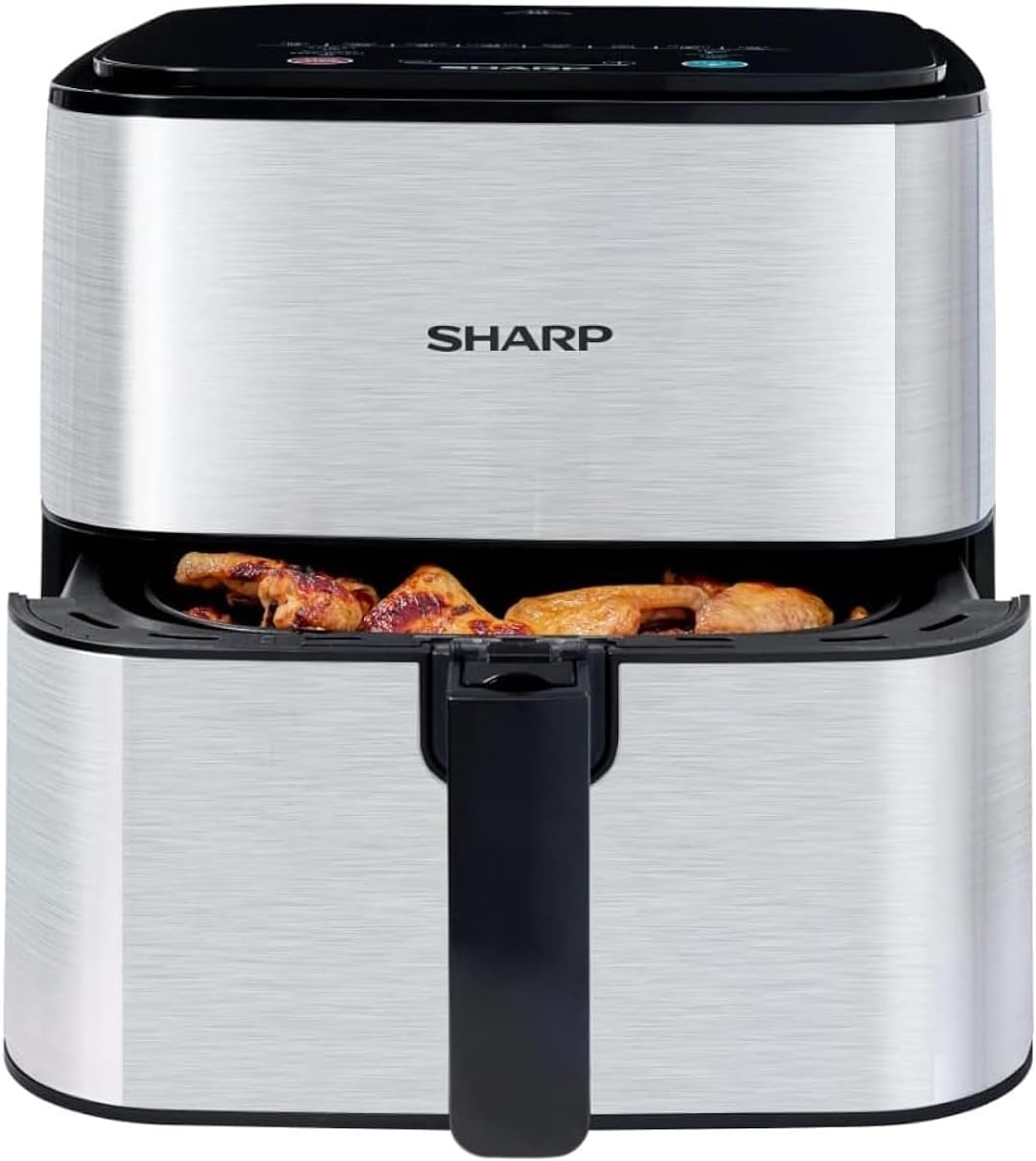 Sharp Air Fryer 1600 Watts, 7 Liters,8 Cook Menu, Non-stick coating - KF-AF70RT-S3