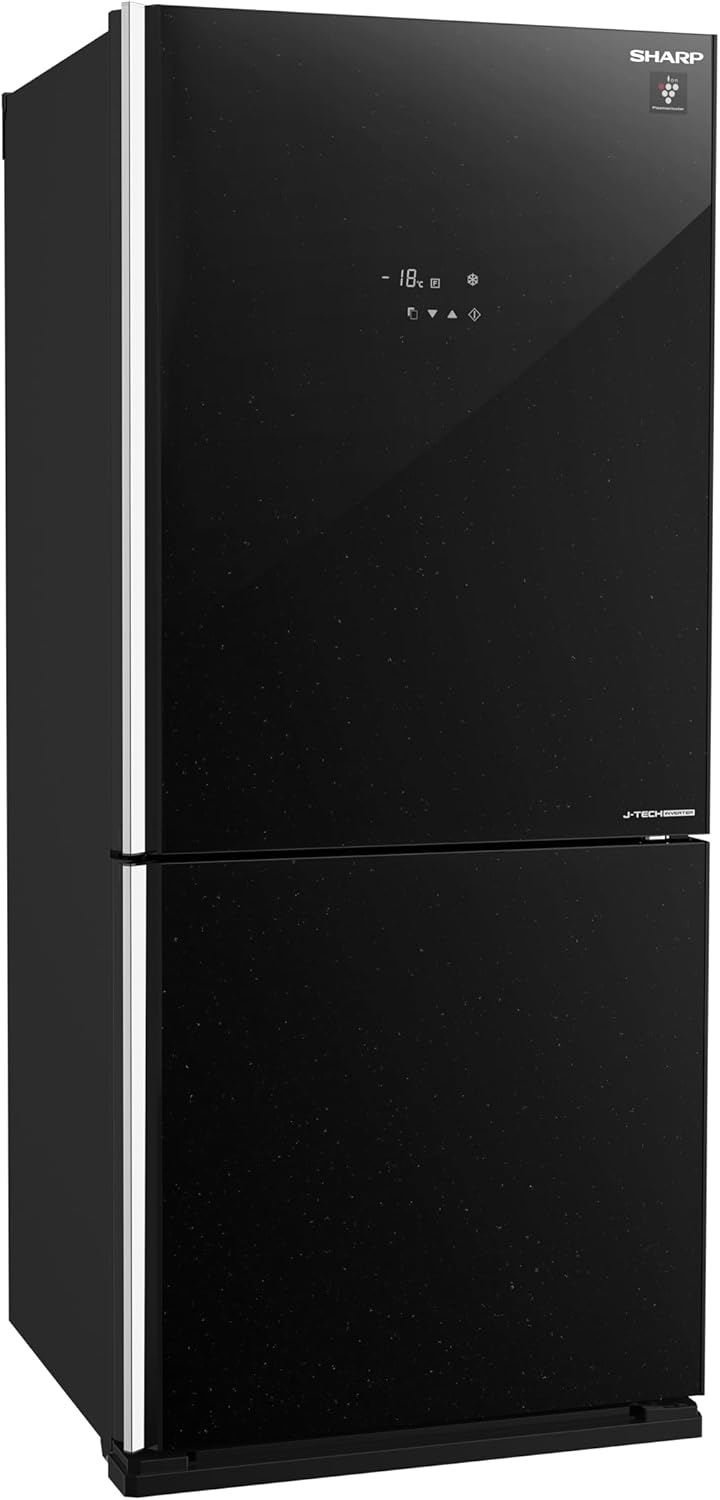 SHARP Fridge Inverter Digital, Bottom Freezer, 558 Liter, Black SJ-GV73J-BK